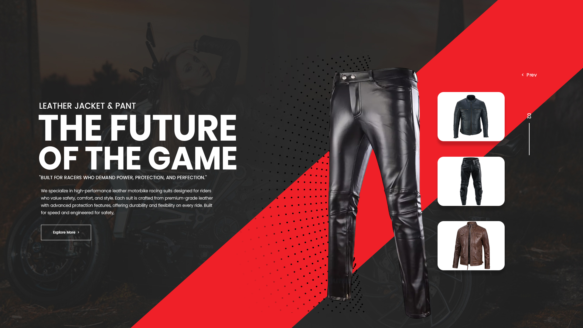 Leather Jacket & Pant